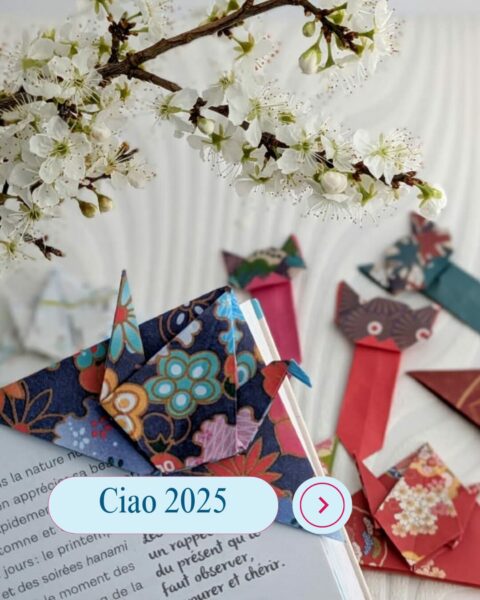 Ciao 2025 avec marque page grue