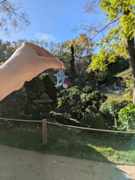 Carpes koï en origami au Jardin Japonais de Toulouse