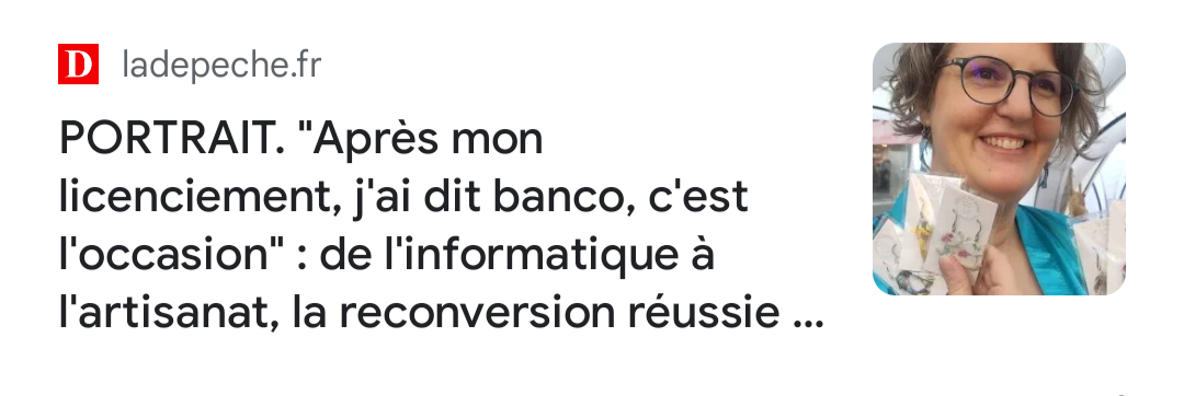 Portrait de Céline dans La Dépêche